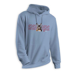 Frenchie Hearts Hoodie