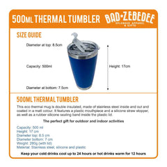 Personalised Octopus Engraved Thermal Tumbler