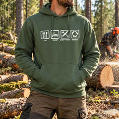 Eat Sleep Chop Wood Hoodie