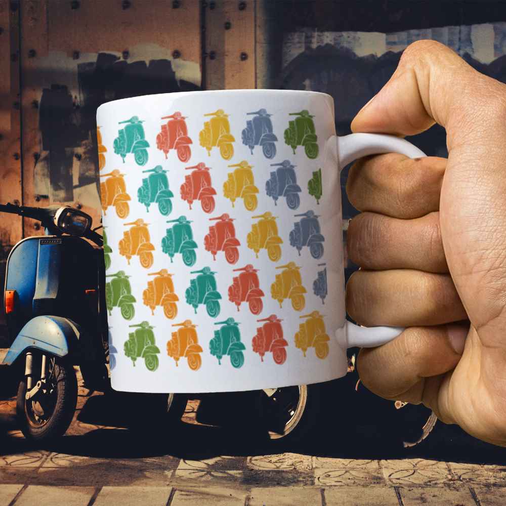 Colourful Scooters Mug