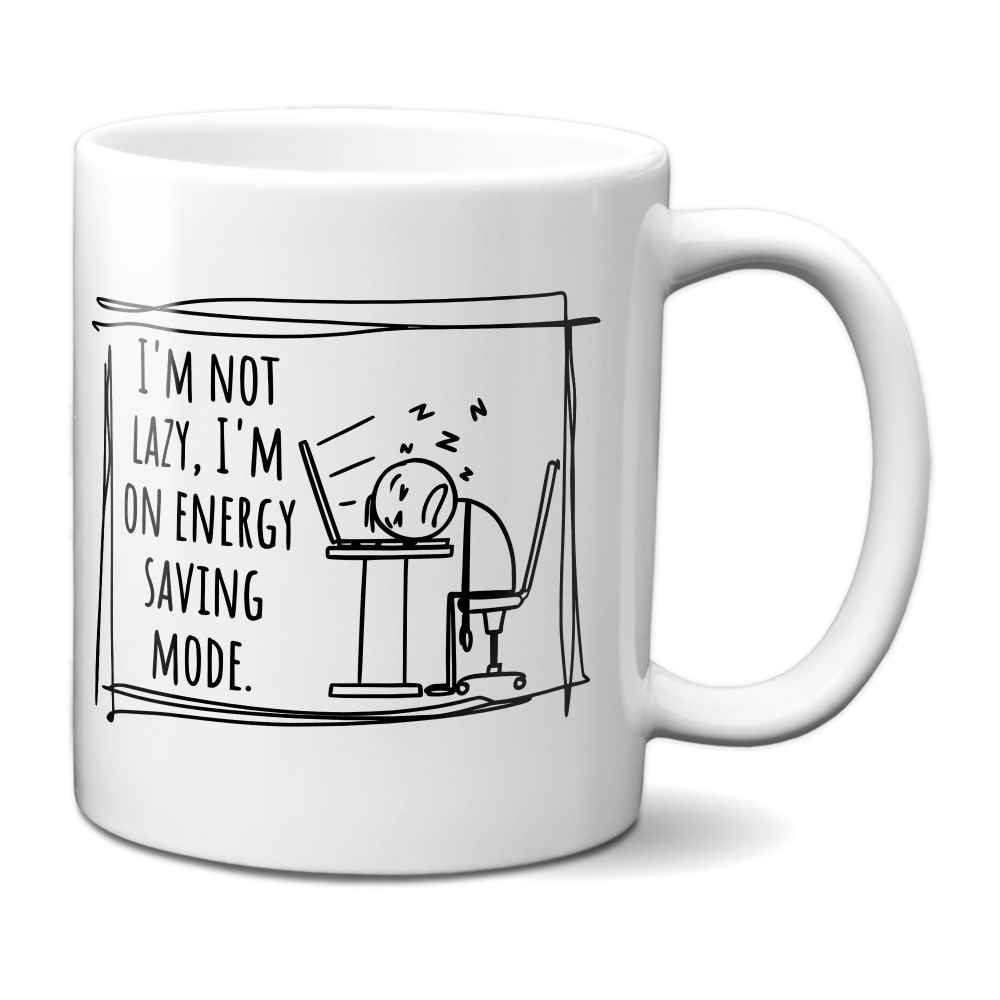 Stick Man Energy Saving Mode Mug