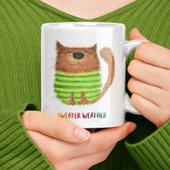 Sweater Weather Cat Mug