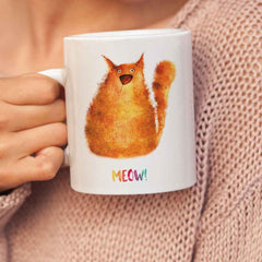 Watercolour Ginger Cat Mug