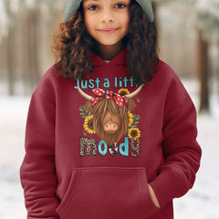 Kids Just A Little Moody Hoodie