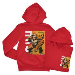 Kids Manga Style Gorilla Hoodie