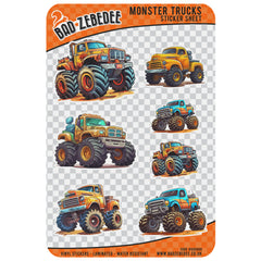Monster Truck Sticker Sheet