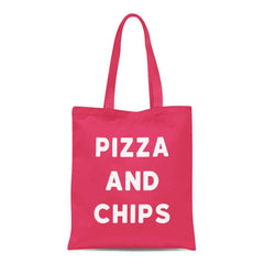Pizza And Chips Tote Bag