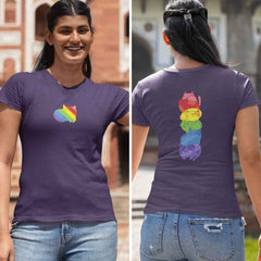 Women's Rainbow Cat Tower T-Shirt