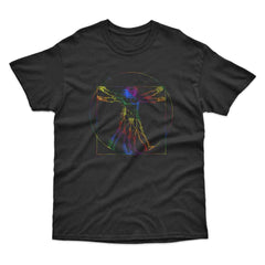 Rainbow Vitruvian Man T-Shirt
