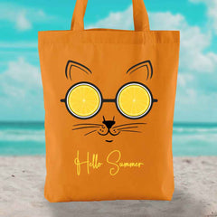 Hello Summer Cat EarthAware Tote Bag