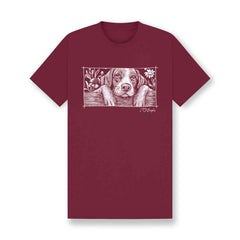Peeking Beagle Organic Cotton T-Shirt