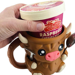 Highland Cow Ice Cream Tub Holder