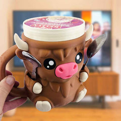 Highland Cow Ice Cream Tub Holder