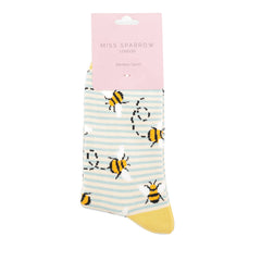 Bees Stripes Socks