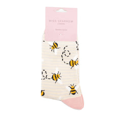 Bees Stripes Socks