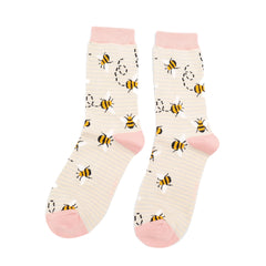 Bees Stripes Socks