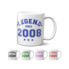 Legend Since 2008 Mug - 18th Birthday