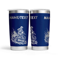 Personalised Motocross Engraved Thermal Tumbler