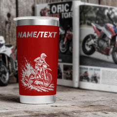 Personalised Motocross Engraved Thermal Tumbler