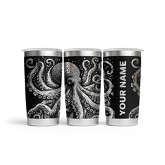 Personalised Octopus Engraved Thermal Tumbler