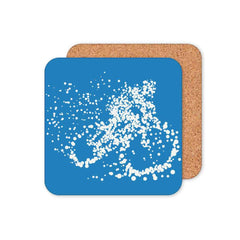 Particle Dot Cyclist Drinks Coasters Set