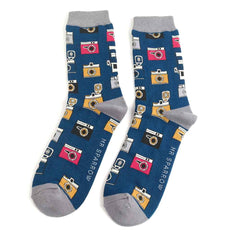 Mr Sparrow Retro Cameras Socks (Men)