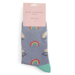 Women's Hedgehogs & Rainbows Socks