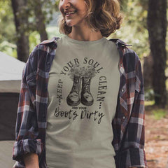 Clean Soul Dirty Boots T-Shirt