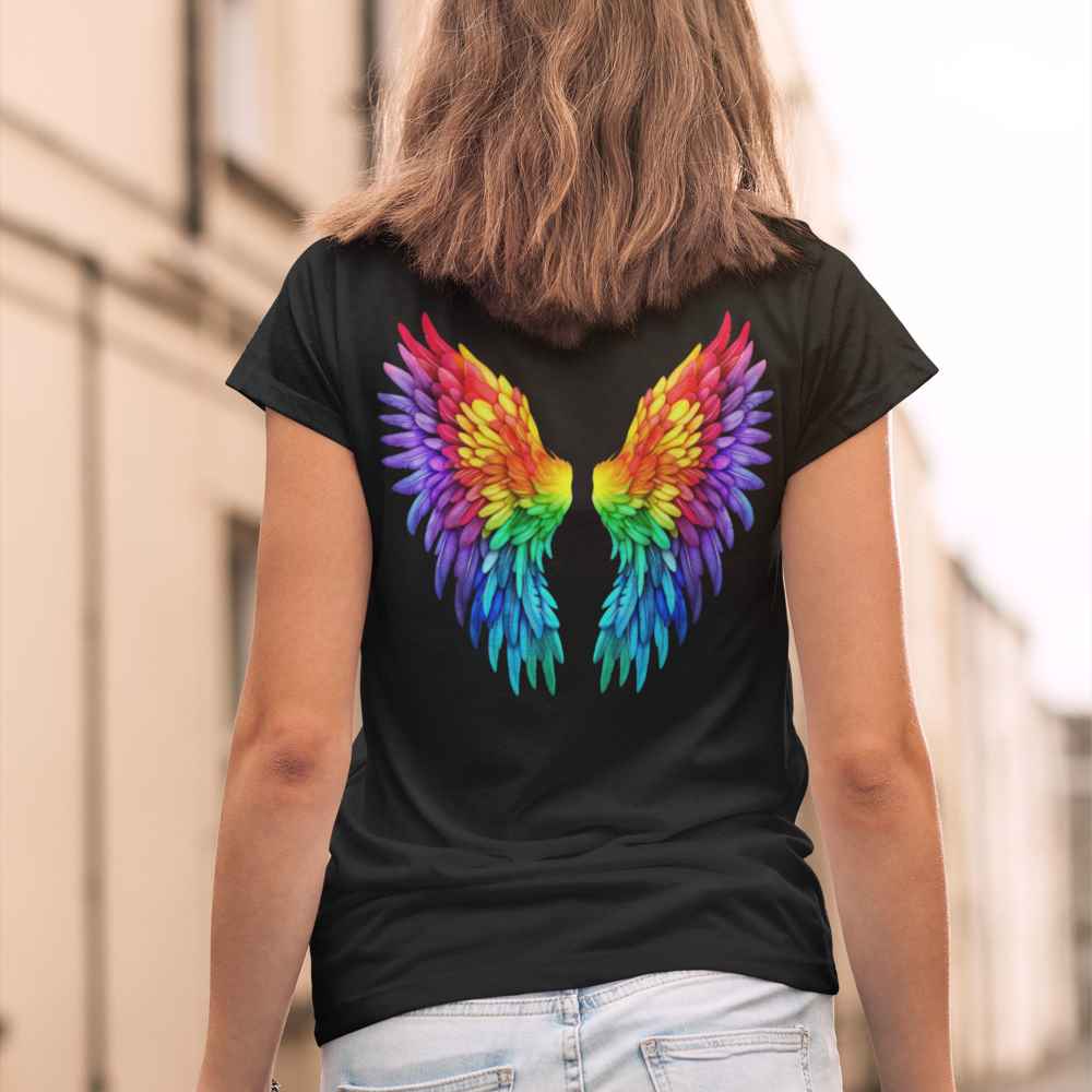 Women's Rainbow Wings T-Shirt