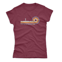 Women's Retro Lines Paddle Board T-Shirt