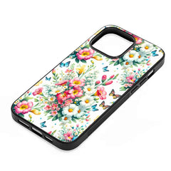 White Spring Floral Mobile Phone Case