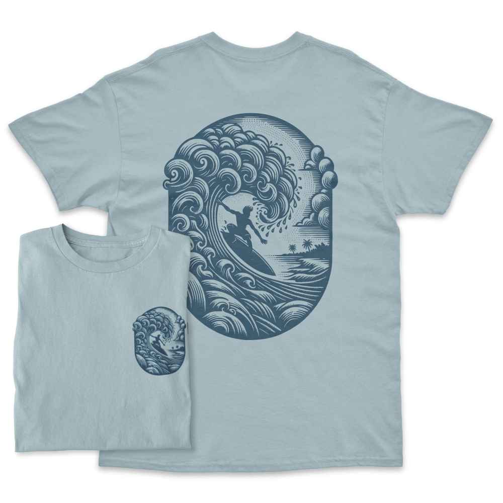 Summer Surfer Back Print T-Shirt