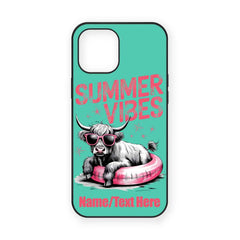Summer Vibes Highland Cow Mobile Phone Case