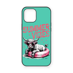 Summer Vibes Highland Cow Mobile Phone Case