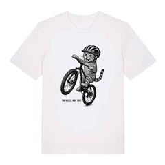 Two Wheels, Nine Lives Organic Cotton T-Shirt