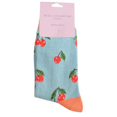 Miss Sparrow Cherries Socks (Women)