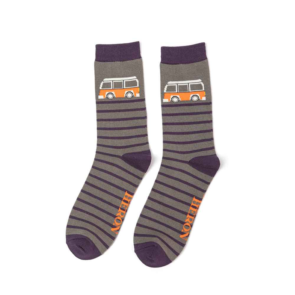 Mr Heron Camper Stripe Socks (men)