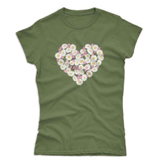 Women's Daisy Heart T-Shirt