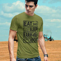 Eat Sleep Farm Repeat T-Shirt