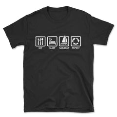 Eat Sleep Sailboat Repeat T-Shirt