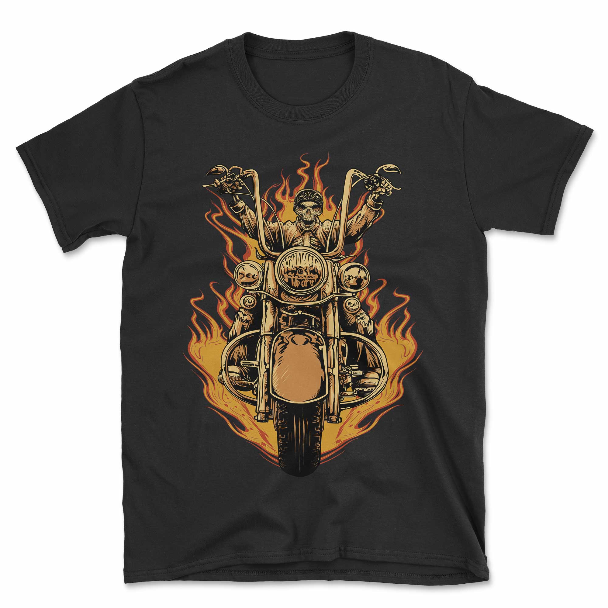 Flaming Biker T-Shirt