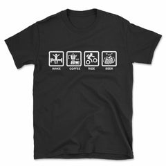 Wake Coffee Ride Beer T-Shirt