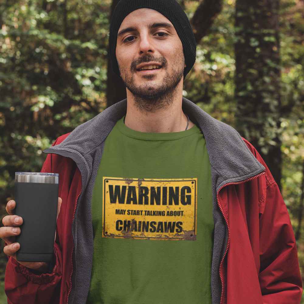 Warning Talking Chainsaws T-Shirt