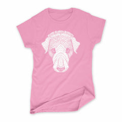 Women's 1920s Lino Cut Dog T-Shirt