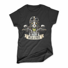 Women's Biker Cat T-Shirt