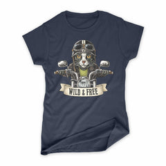 Women's Biker Cat T-Shirt
