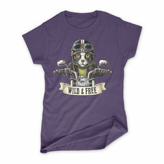 Women's Biker Cat T-Shirt