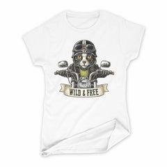 Women's Biker Cat T-Shirt