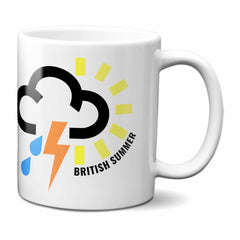 British Summer Weather Symbols Mug
