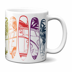 Classic Camper Van & Surfboards Mug